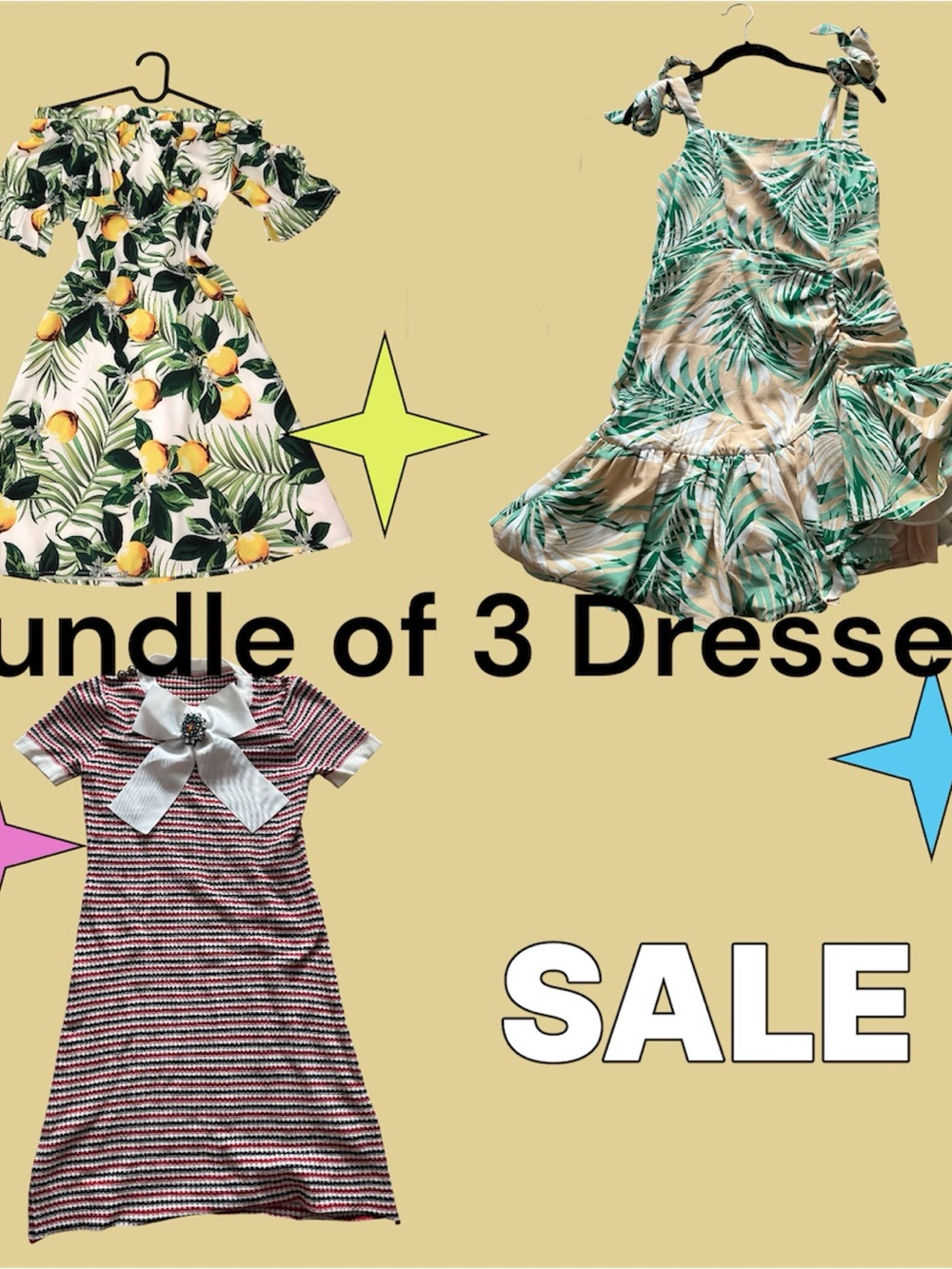 Bundle of 3 Women Dresses Size Small
